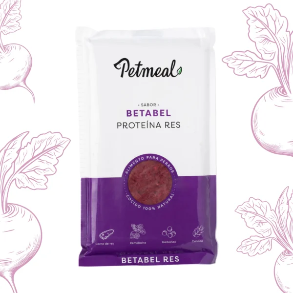 delicioso Alimento natural para perro res betabel 500g