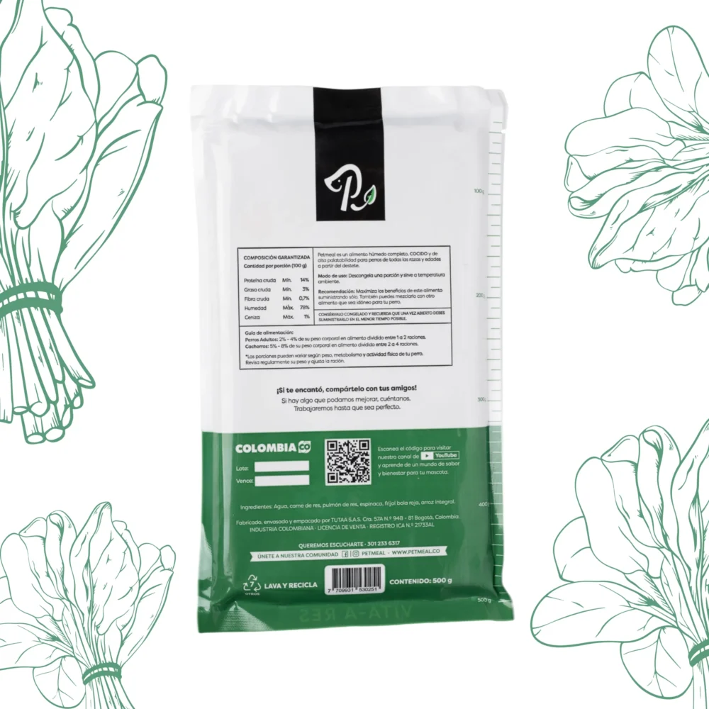 petmeal alimento precocido res perro 500g