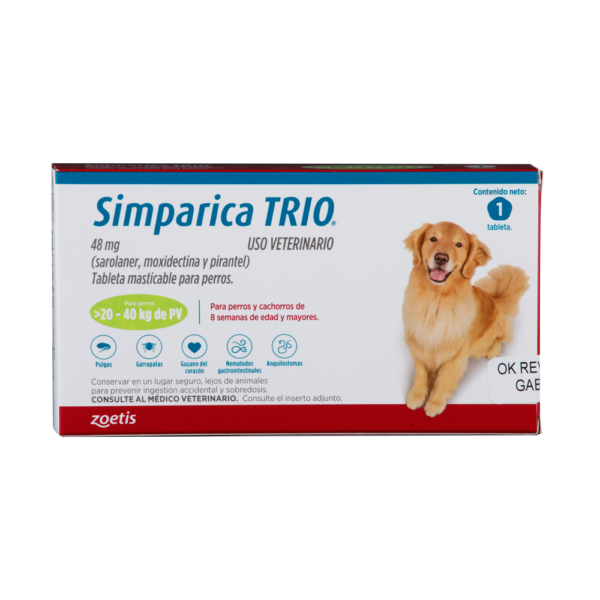 AntiparasitarioInternoYExternoParaPerroSimparicaTrio48Mg 1