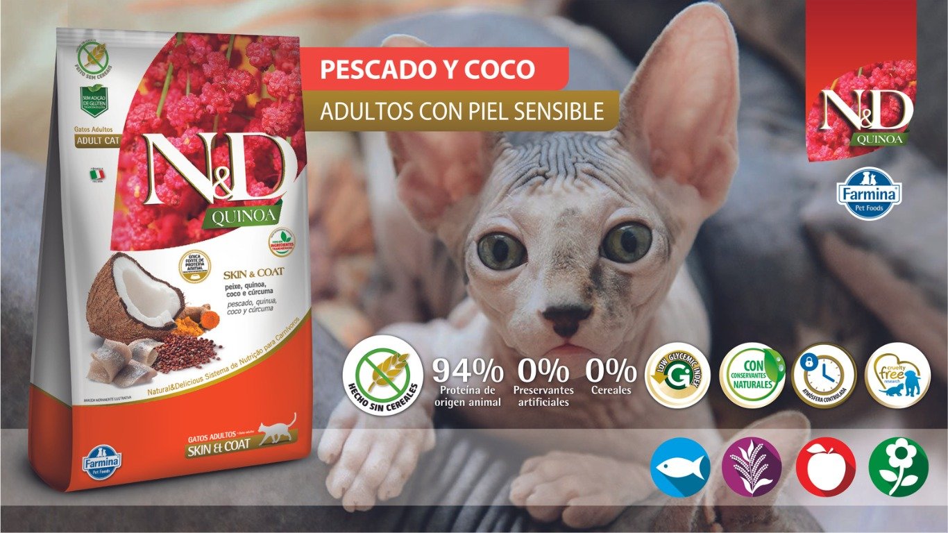 N&D QUINOA FELINE GATO ADULTO SKIN PEIXE 1,5 KG 1 WhatsApp Image 2023 07 14 at 4.26.48 PM
