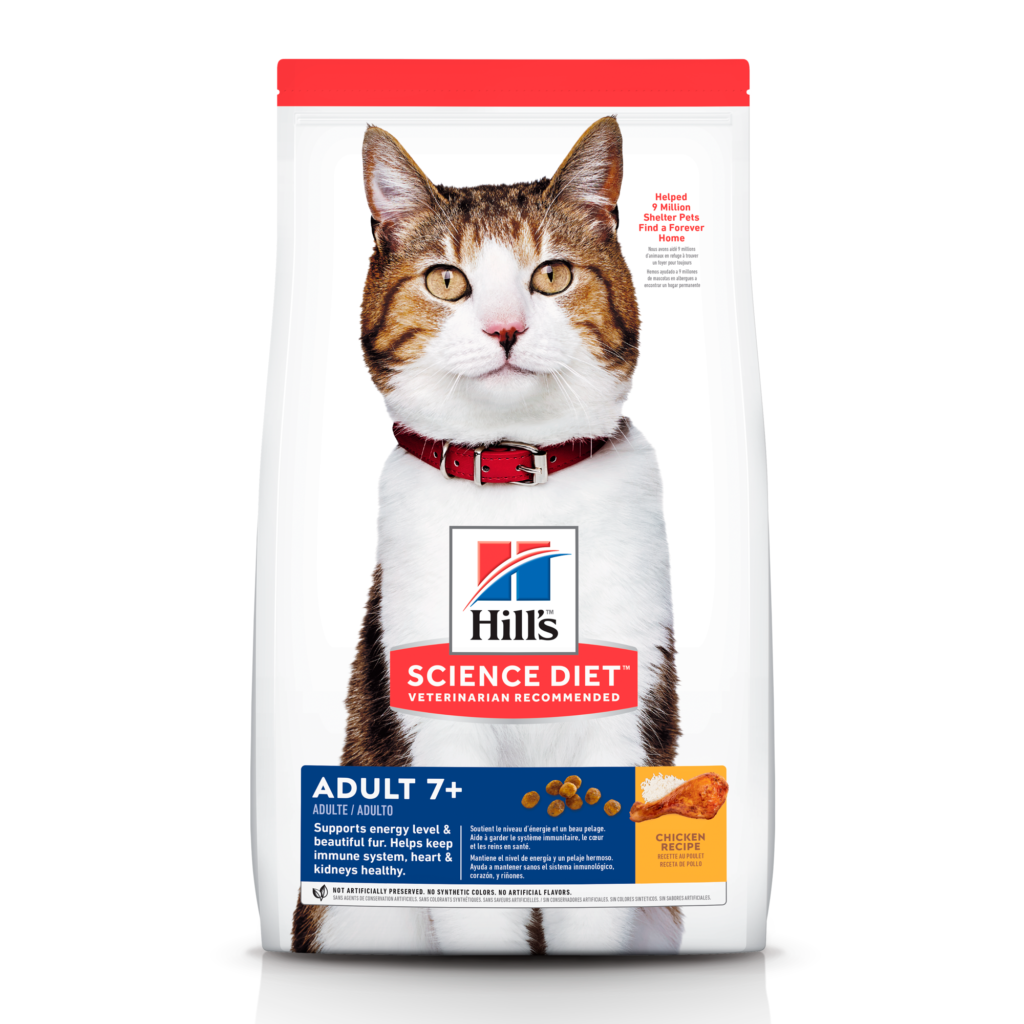 HILLS FELINO GATO ADULTO 7+ DRY 4 LB