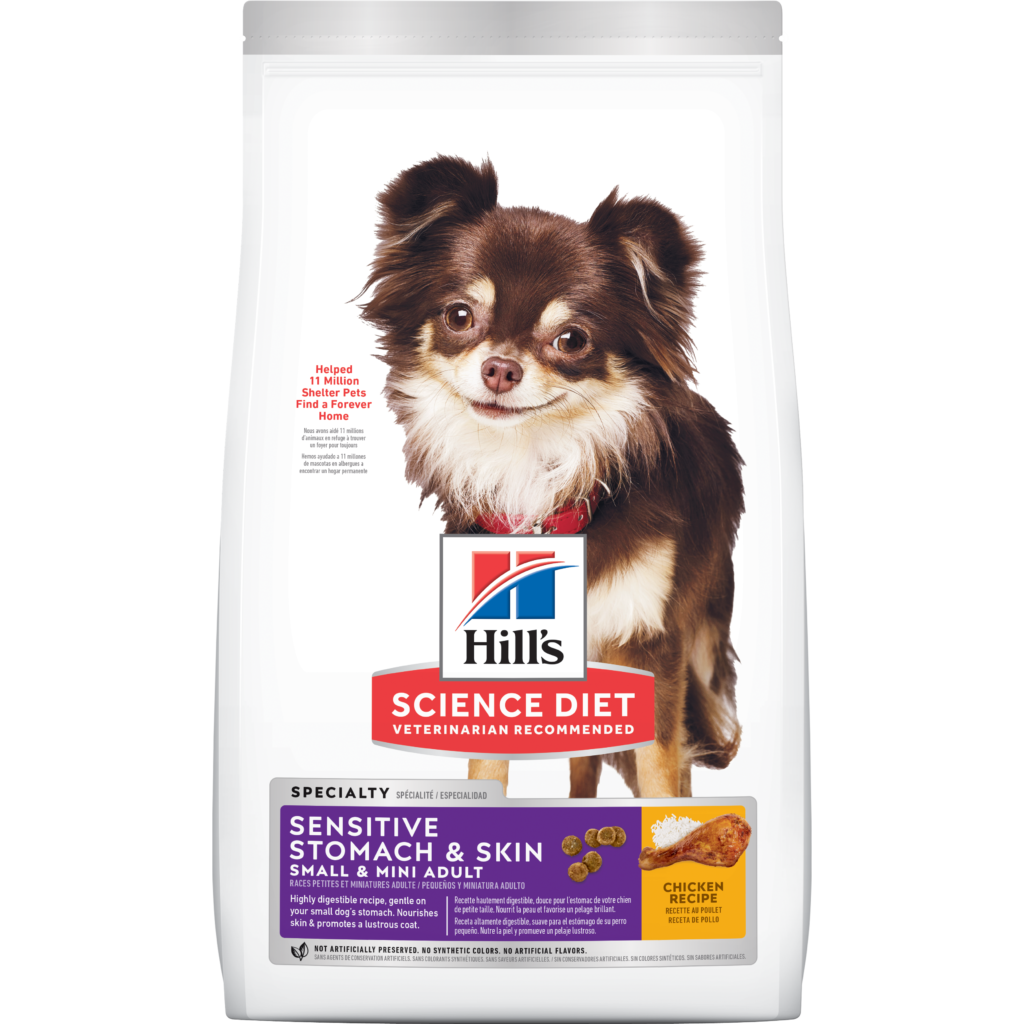 HILLS PERRO SENSITIVE STOMACH & SKIN MINI ADULTO & SB 4 LB