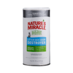 NATURE MIRACLE GATO POLVO DESTRUCTOR DE OLORES CAJA ARENA 20 OZ