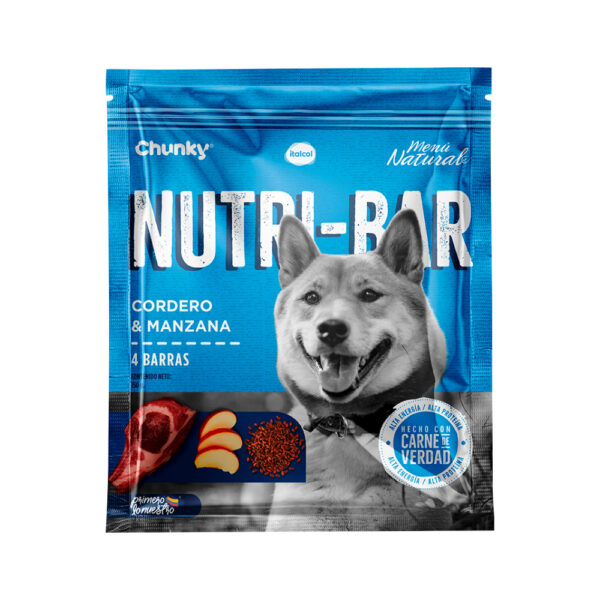 NUTRI BAR PARA PERRO CORDERO MANZANA 150 GR
