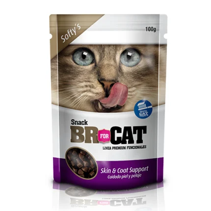 snack para gato soporte piel y pelaje br for cat 60g