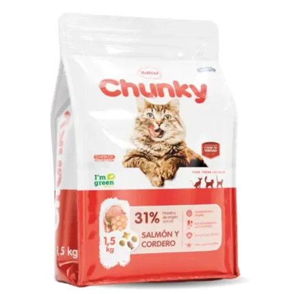 Alimento para gato adulto Chunky cordero y salmón