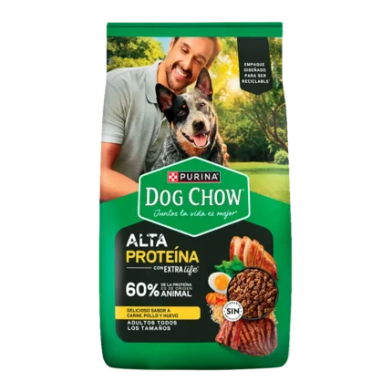 DOG CHOW PERRO ADULTO ALTA PROTEINA 2KG