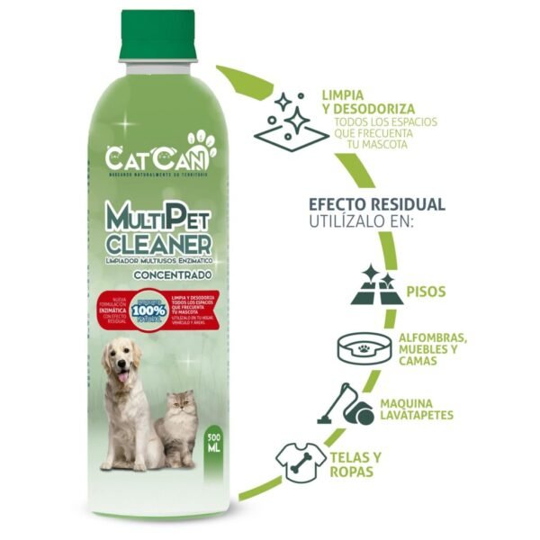 CAT CAN MULTIPET CLEANER CONCENTRADO PERRO Y GATO 500ML