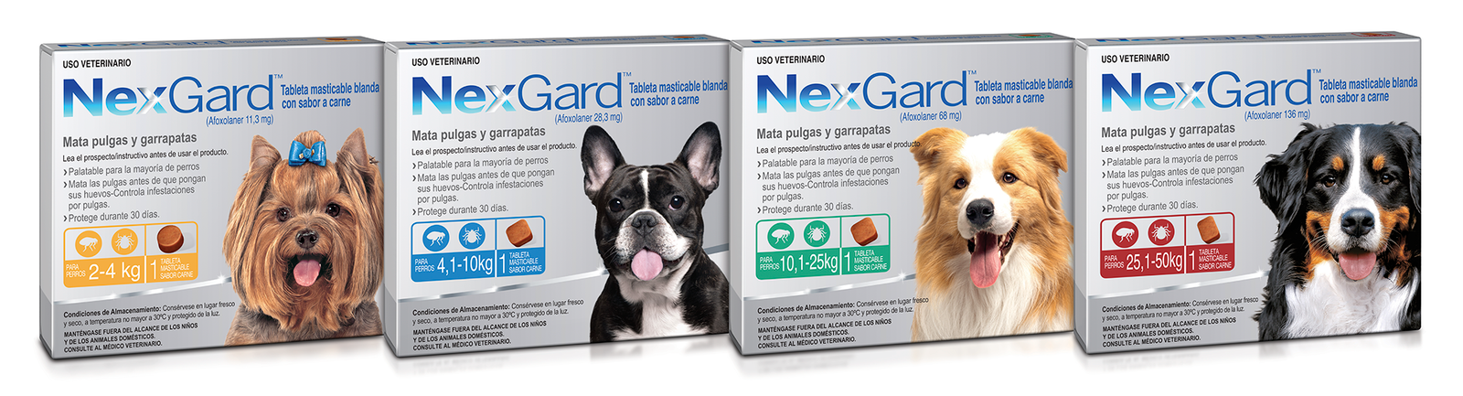 NEXGARD ANTIPULGAS PARA PERRO TABLETA 1 NexGard Collage