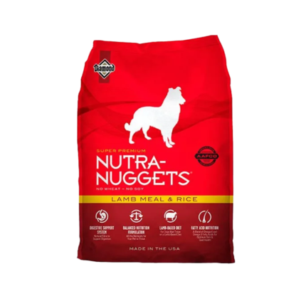 NUTRA NUGGETS CORDERO Y ARROZ PERRO