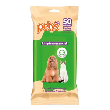 PETYS PAÑOS HUEMEDOS ESENCIAL 50 UND