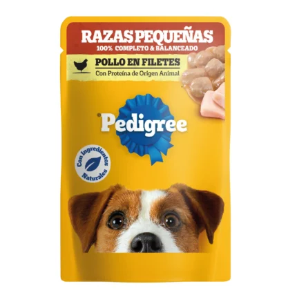 PEDIGREE POUCH PERRO ADULTO RAZA PEQUEÑA POLLO 100 GR