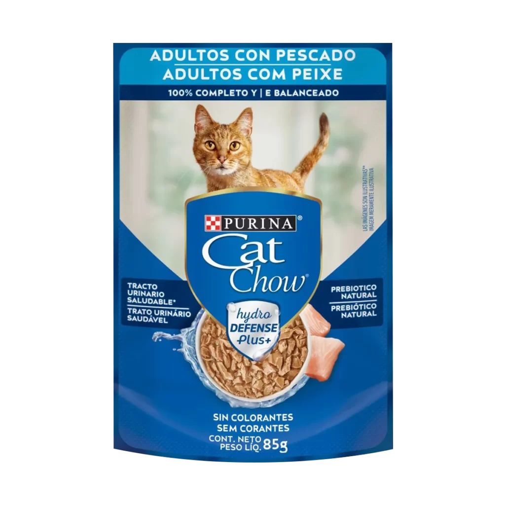 CAT CHOW POUCH PESCADO GATO ADULTO 85 GR