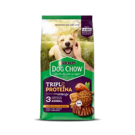 DOG CHOW PERRO ADULTO TRIPLE PROTEINA