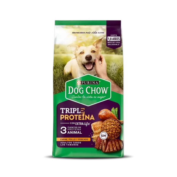 DOG CHOW PERRO ADULTO TRIPLE PROTEINA
