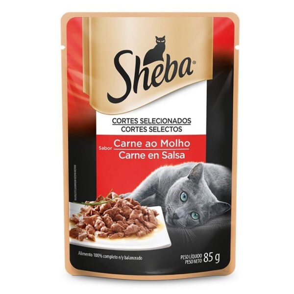 SHEBA SCH GATO ADULTO CARNE POUCH 85 GR