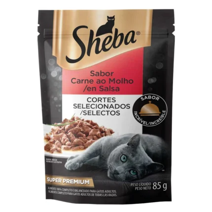 SHEBA SCH GATO ADULTO CARNE POUCH 85 GR