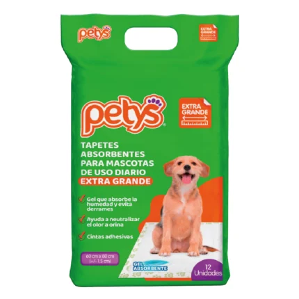 TAPETES ABSORVENTE PETYS 12 UND(60 X 80CM)