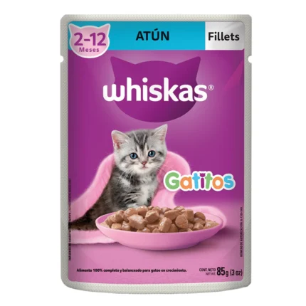 WHISKAS GATO POUCH GATITOS ATUN 85GR
