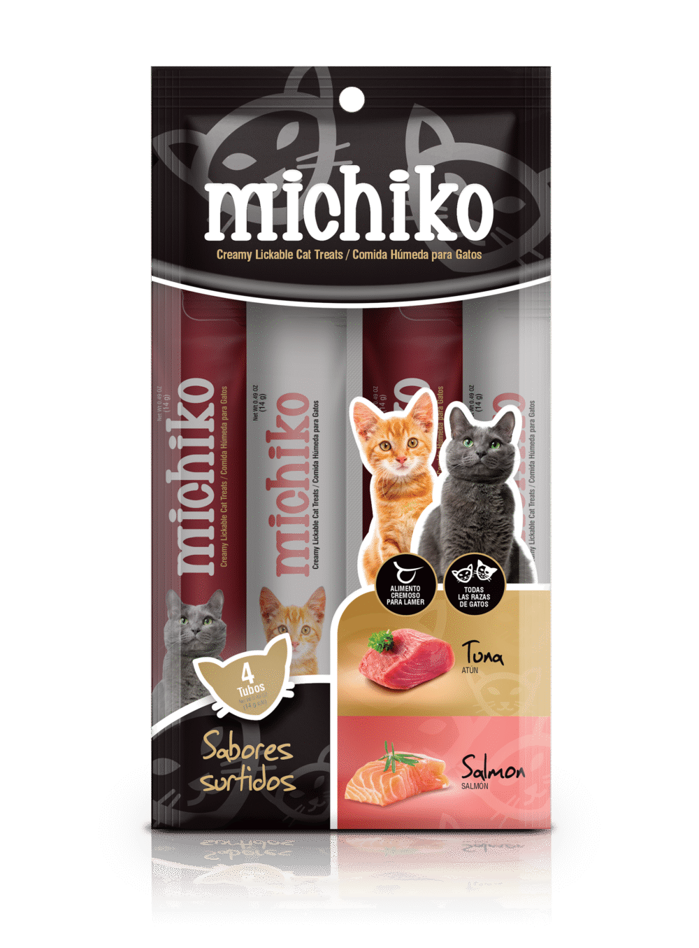 MICHIKO SNACK CREMOSO POR 4 UNIDADES ATUN Y SALMON