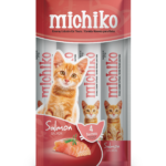 MICHIKO SNACK CREMOSO POR 4 UNIDADES SALMON 14GR