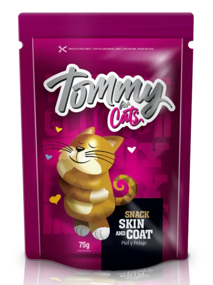 TOMMY SNACKS PARA PIEL Y PELAJE DE GATOS