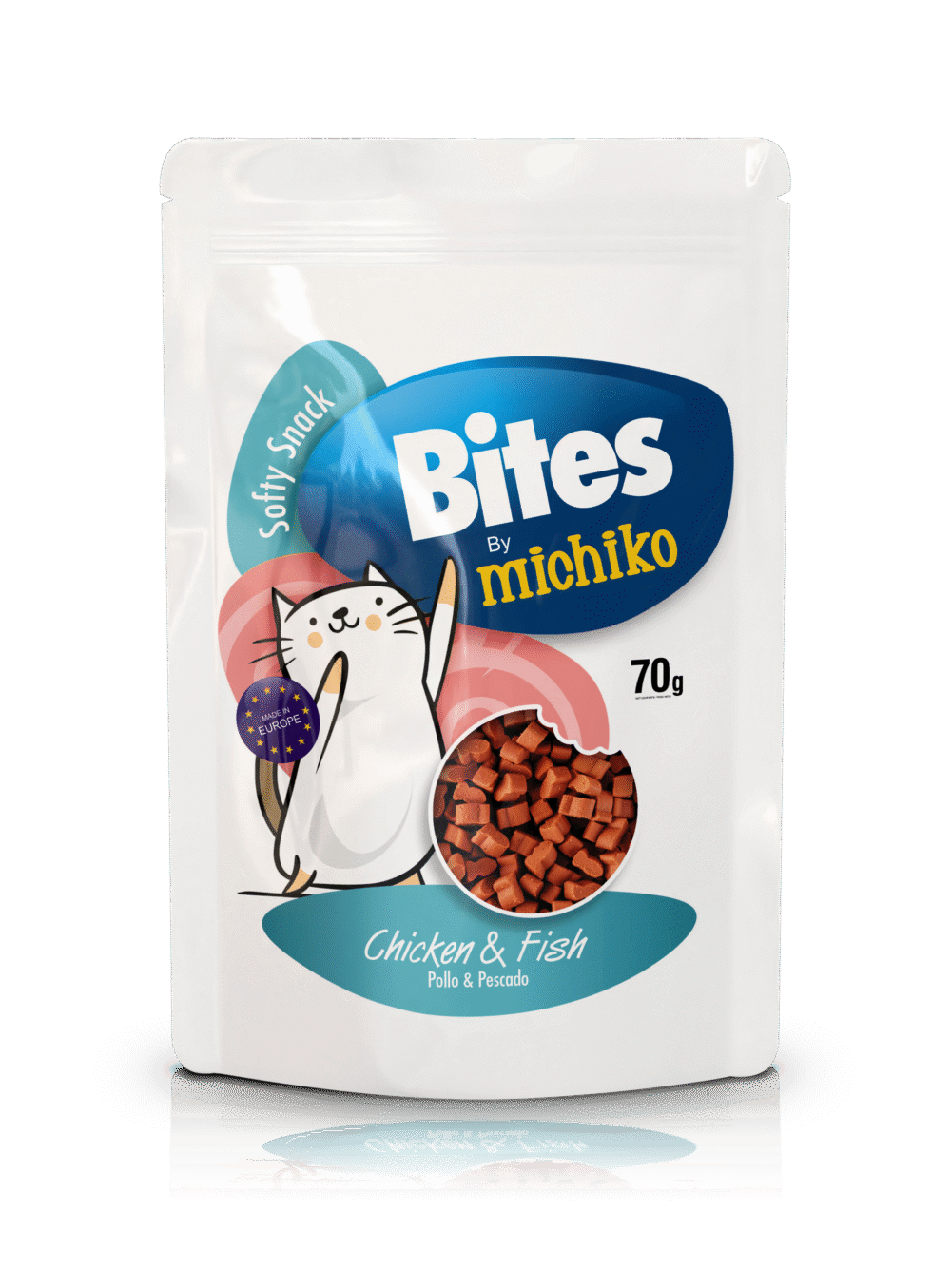 SNACK PARA GATO MICHIKO BITES 70 Gr