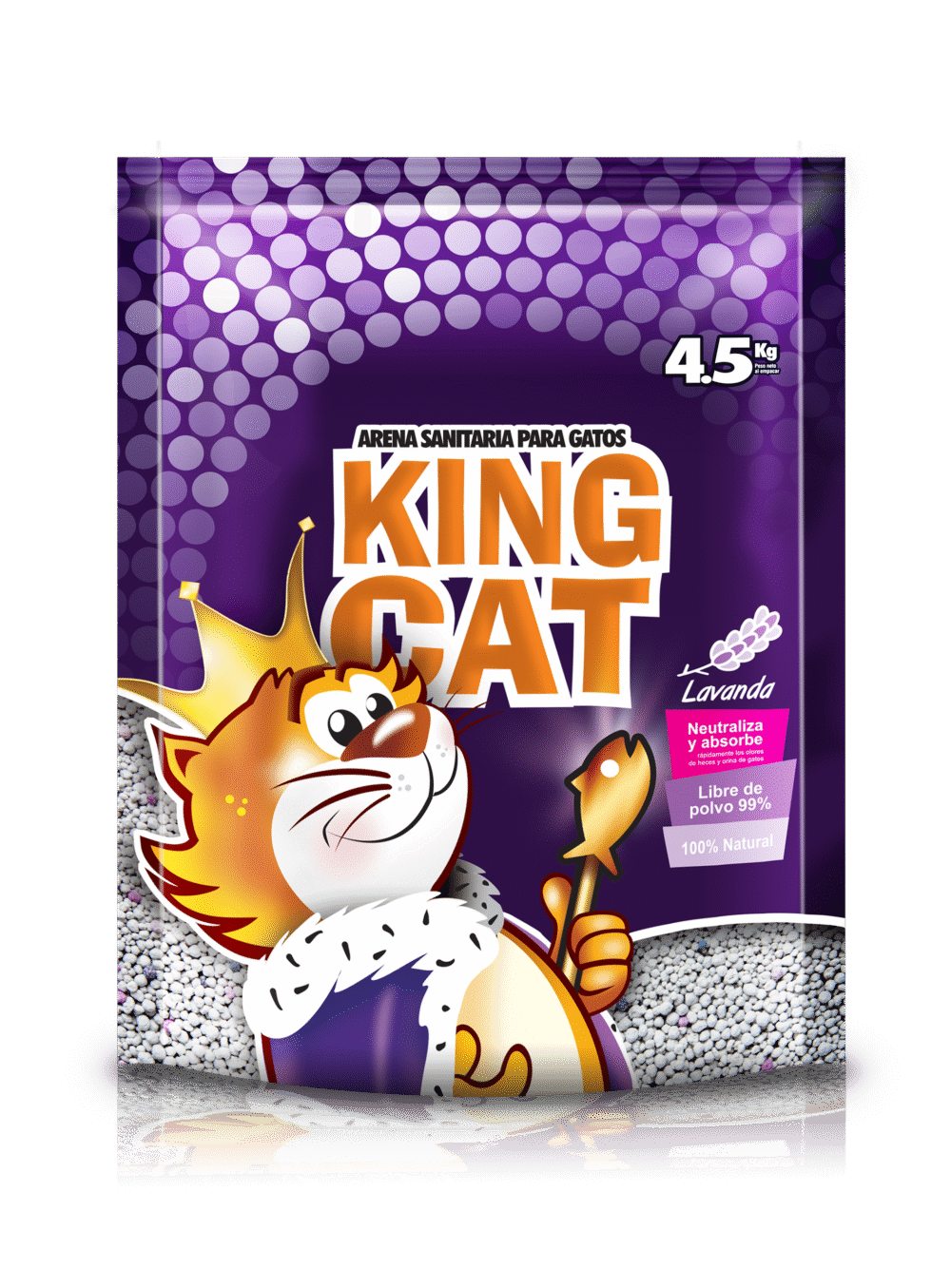 ARENA MARCA KING CAT LAVANDA