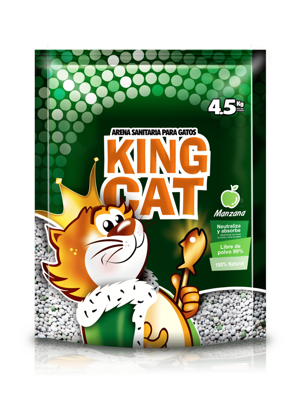 ARENA MARCA KING CAT MANZANA