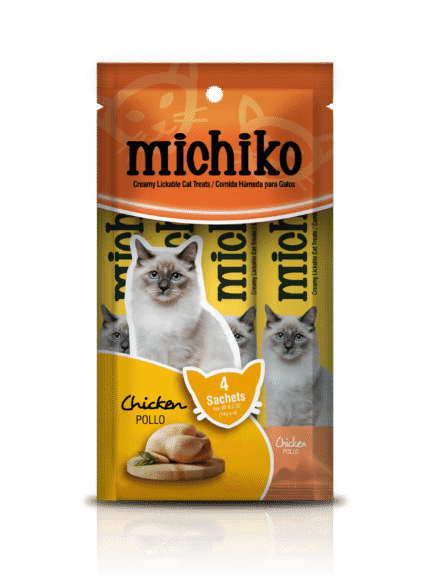 MICHIKO SNACK CREMOSO POR 4 UNIDADES POLLO 14GR