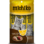 MICHIKO SNACK CREMOSO POR 4 UNIDADES POLLO Y PATO 14GR