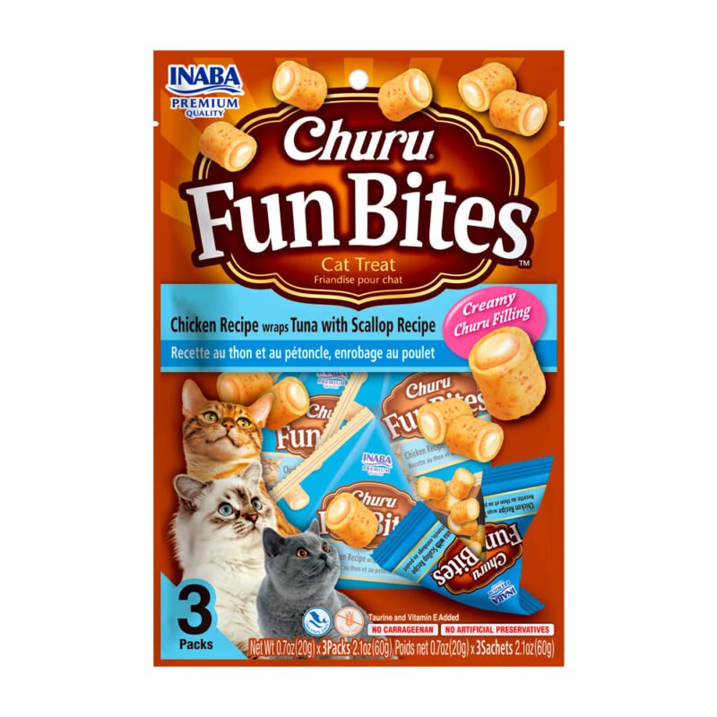 Churu fun bites pollo con atun y ostion