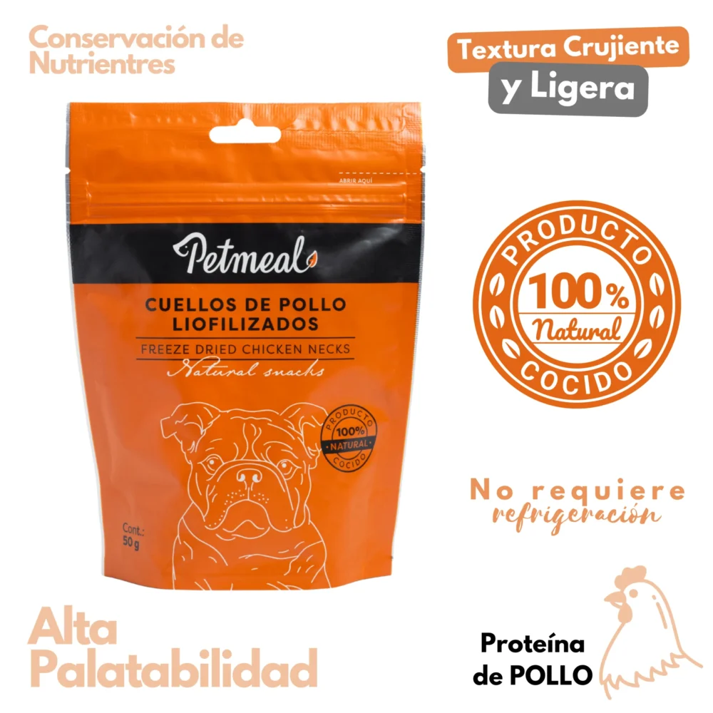 Petmeal snack liofilizado para perros