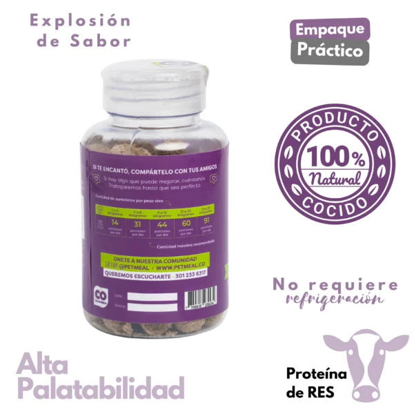 Delicioso Snack de entrenamiento para perro 1 frasco