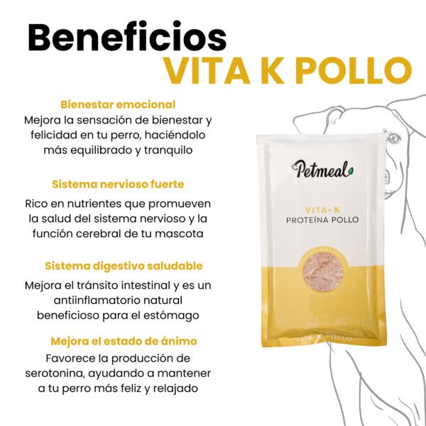 Delicioso Alimento cocido para perro vita K 500g
