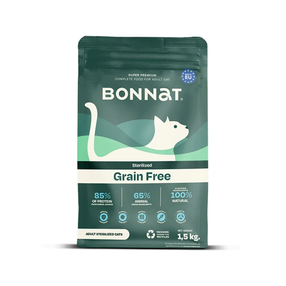 alimento para gato esterilizado bonnat 1.5 Kg