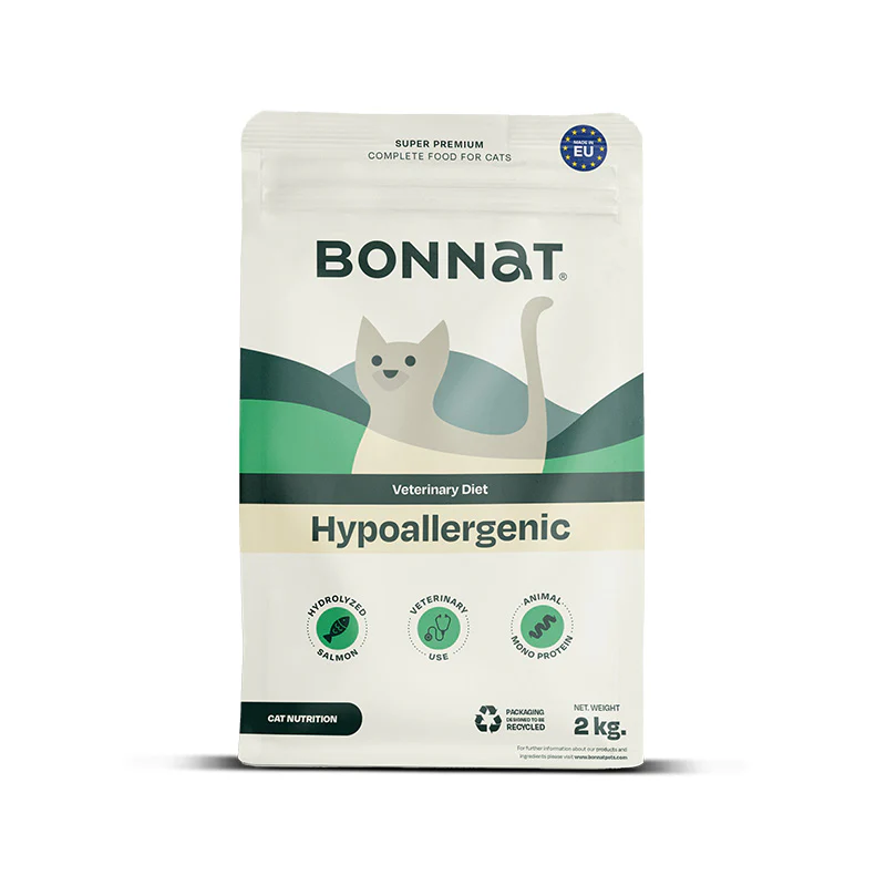 alimento para gato hipoalergénico bonnat vet 2 kg
