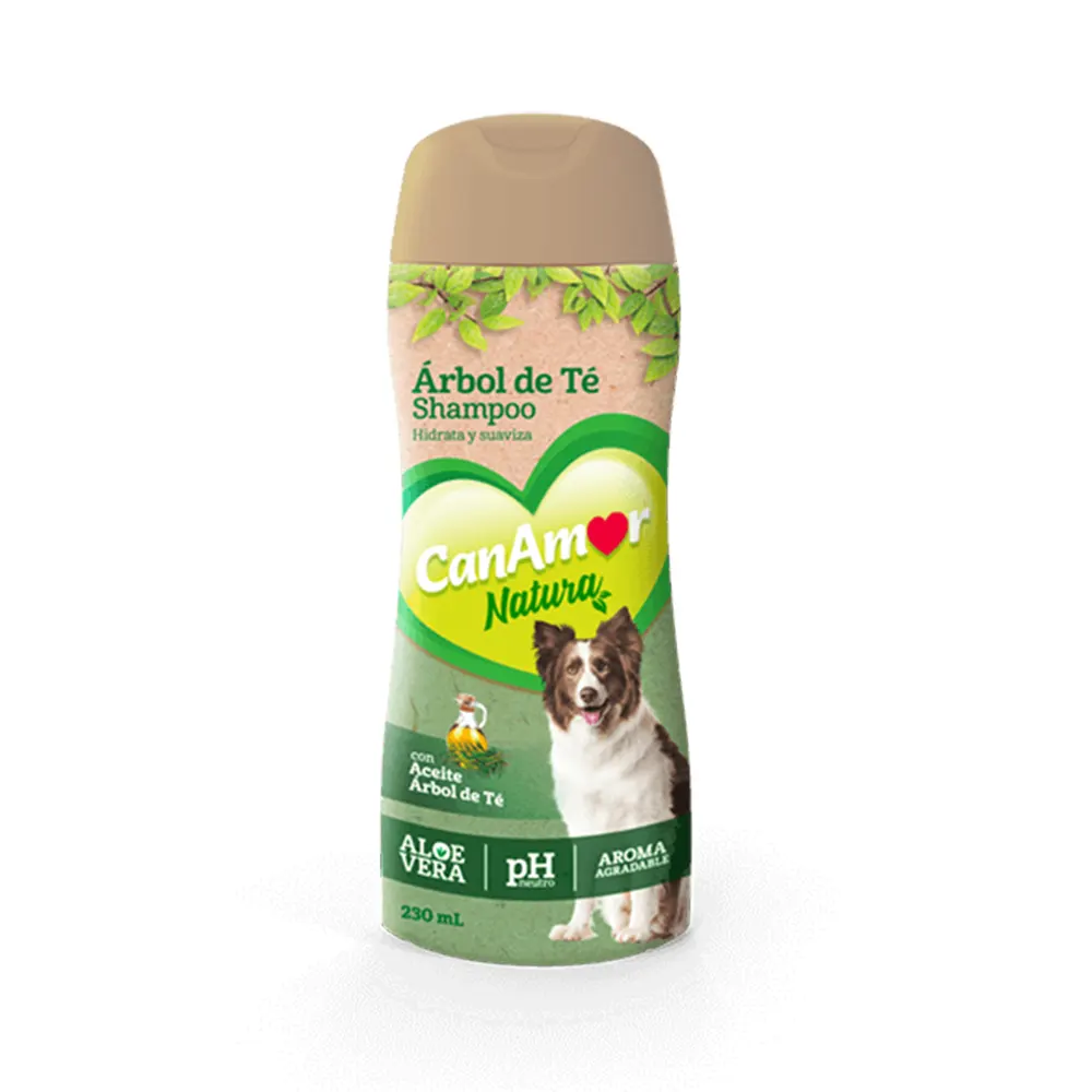 shampoo arbol de te para perro Canamor 230 ml