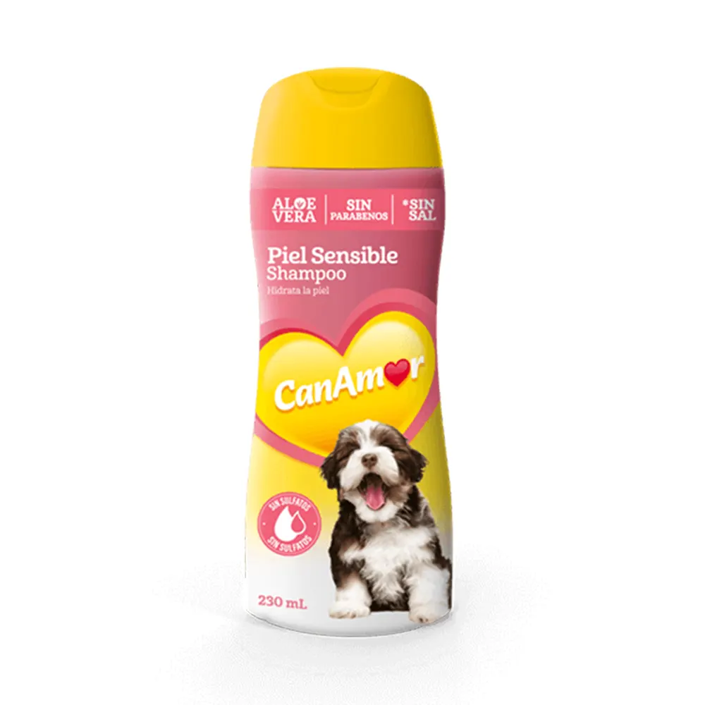 Shampoo para perro canamor piel sensible 230ml
