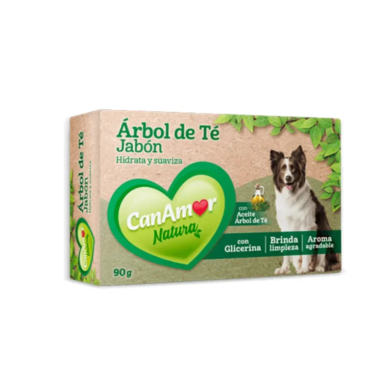 jabon arbol de te para perro Canamor 90g