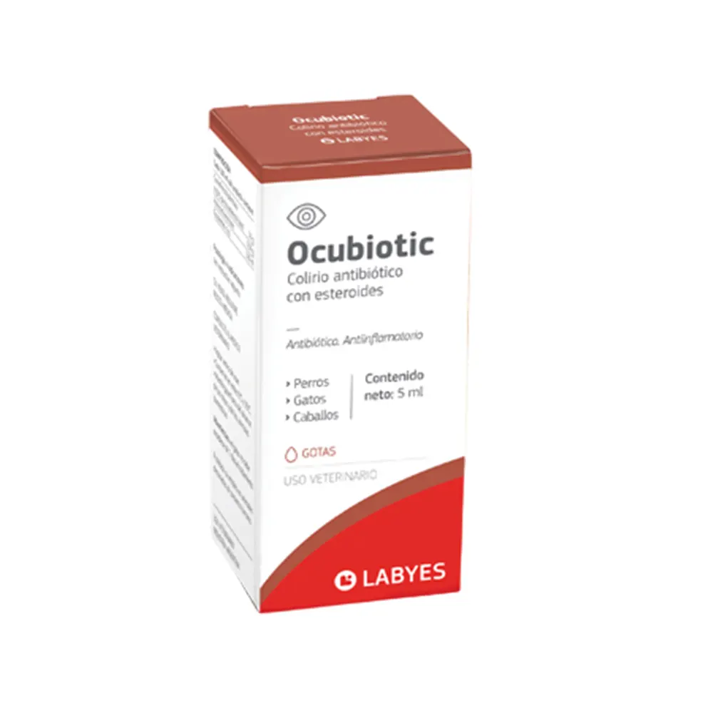 Colirio antibiótico con esteroides Ocubiotic 5ml