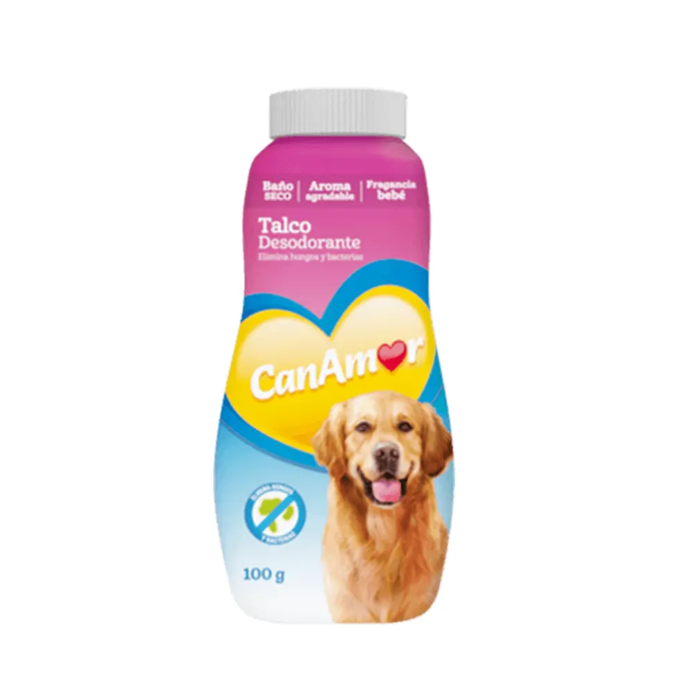 talco para perro canamor desodorante 100g