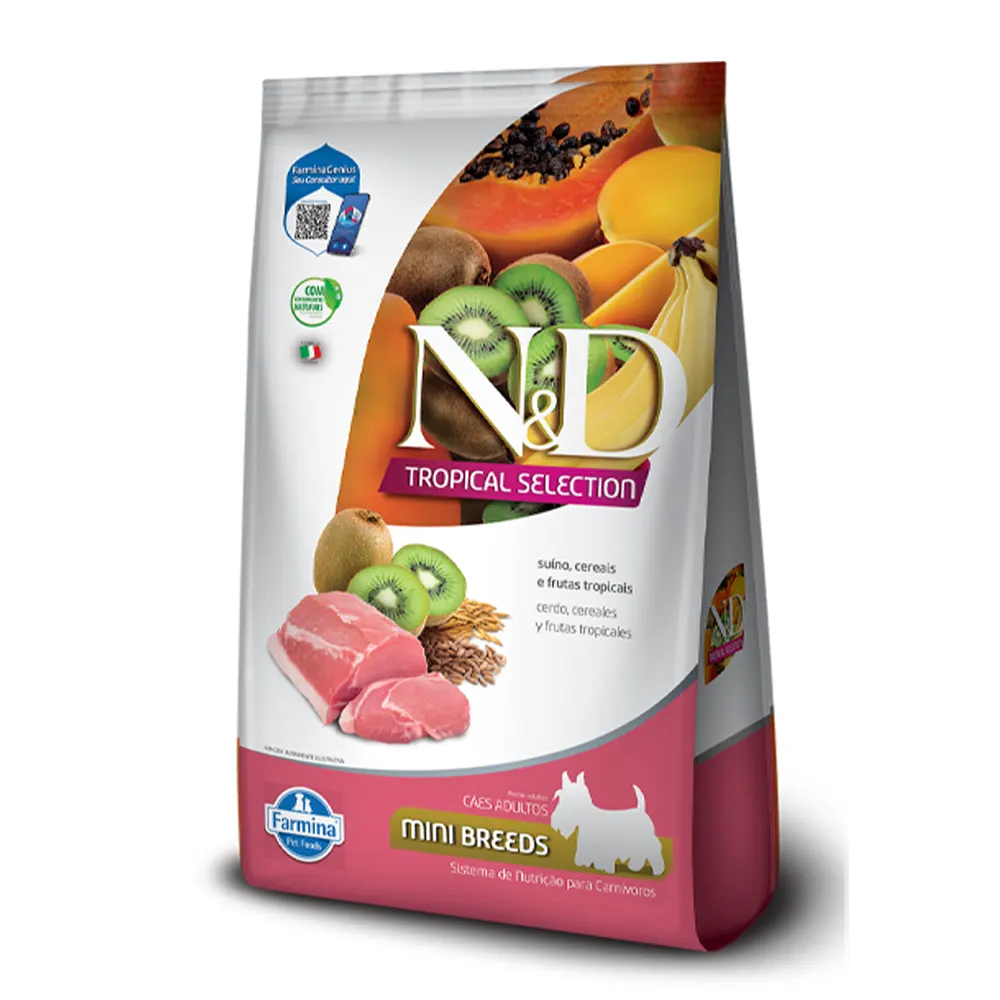 Alimento natural para perro cachorros minis cerdo NyD tropical