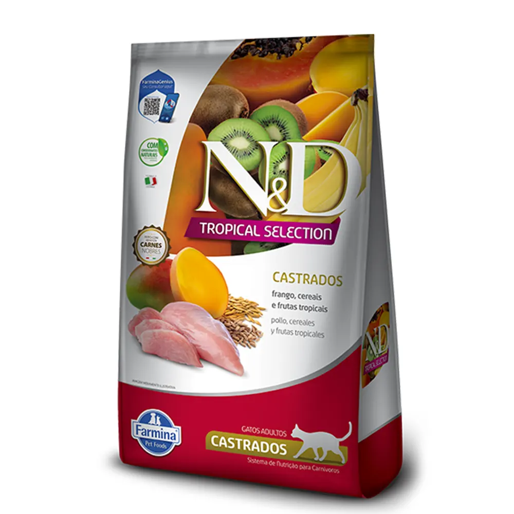 alimento natural para gato castrado NyD tropical