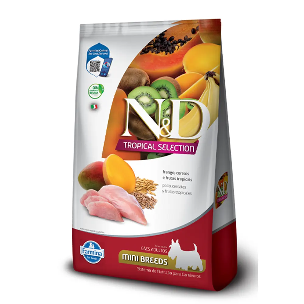 Alimento natural para perro minis pollo NyD tropical