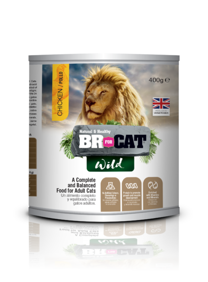 Alimento húmedo para gato, Br for cat wild en lata 400g