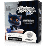 CAJA DE ARENA TOMMY CATS CARBÓN ACTIVADO