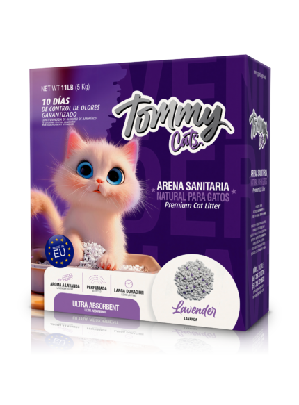CAJA DE ARENA TOMMY CATS LAVANDA