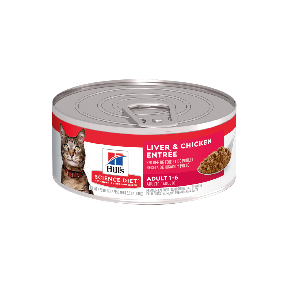 Alimento húmedo para gato Hills hígado y pollo 5,5 Oz Alimento húmedo para gato Hills hígado y pollo 5,5 Oz