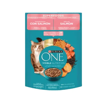Alimento húmedo para gato One adultos y esterilizados con salmón